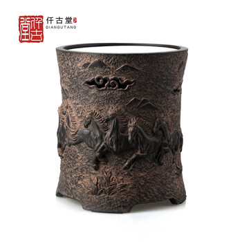 
                                        【仟古堂】电陶炉《馬到功成》台湾煮茶电陶炉老岩泥小电茶炉                
