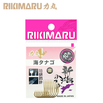 力丸 日本进口渔钩 海夕有刺一包装 金 钓鱼钩  钓具品牌 rikimaru 1