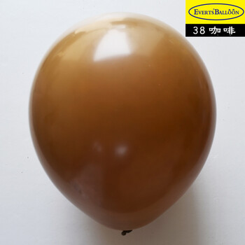 
                                        EVERTSBALLOON/维曼进口圆形墨西哥气球 节日派对生日婚礼商场装饰彩色10英寸* 10个 咖啡色                