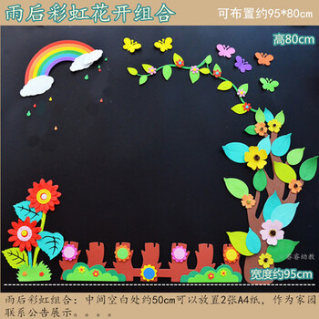 瑞仙奴(ruixiannu) 幼儿园墙贴小学班级文化墙黑板报装饰教室布置材料