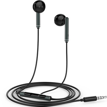 HONOR 荣耀 AM116 金属版 半入耳式有线耳机 黑色 3.5mm数码类商品-全利兔-实时优惠快报