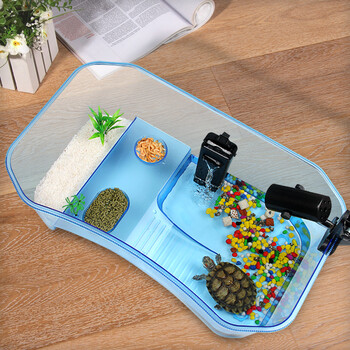 柏卡乐 乌龟缸塑料带晒台巴西龟养龟专用缸特