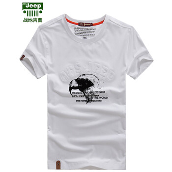战地吉普AFS JEEP夏装短袖T恤男款时尚圆领