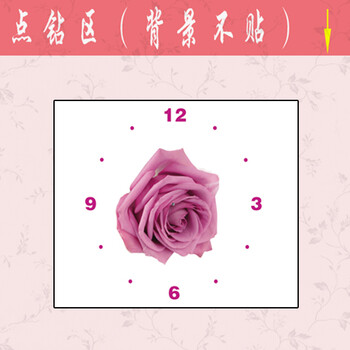 
                                        初艺 满钻新款5D魔方钻石画客厅玫瑰钟表创意挂钟花卉花草砖石秀免烫点钻圆钻粘贴钻十字绣 5D魔方钻尺寸58X48cm部分贴钻                