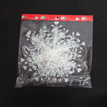诺琪 圣诞节装饰品 绕线立体雪花串雪花片 吊顶挂饰 场景装饰布置挂件 节庆饰品