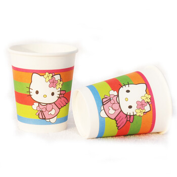孩派HighParty派对用品/生日派对/Hello Kitty主题杯/6个
