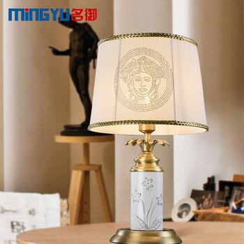 名御北欧客厅卧室床头灯  美式乡村创意时尚装饰灯W5015 赠送普通光源