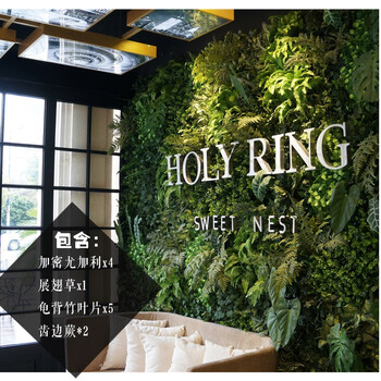 仿真植物墙阳台墙背景假植石线花墙v阳台装饰物绿植墙面墙配材定制草坪背景墙大理电视怎么贴图片