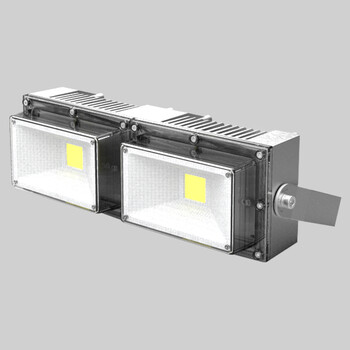 海阁拉斯 LED投光投射灯 工厂厂房商业户外亮化工程照明灯具防水二头压铸款 100w(二头)正白暖白