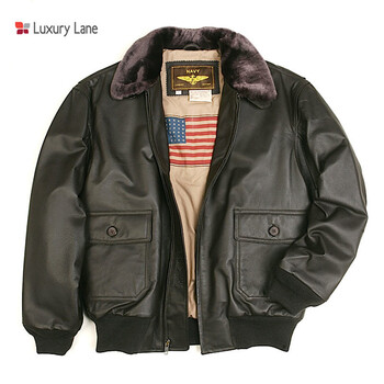 Luxury Lane 男士皮夹克 412-2600G1 深褐色 XS服饰鞋包类商品-全利兔-实时优惠快报