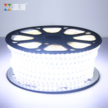 温漫led5050灯带3014贴片高亮灯条 全铜防水 吊顶暗槽光带 5050-60珠经典款 全铜导板 暖白