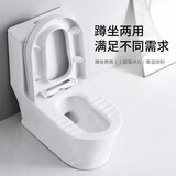 蹲坐两用马桶一体蹲坐两用马桶免挖坑两用马桶一体双用可蹲可坐蹲坑式