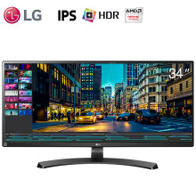 3099元  LG 34WL750 34英寸IPS显示器（3440×1440、99%sRGB、HDR10、FreeSync）