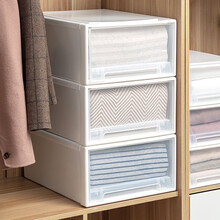 PLUS会员： 60.9元包邮 abay 抽屉式收纳箱 37*25*14cm*3件