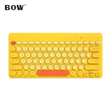 39元 B.O.W 航世 K-610 无线键盘 柠檬黄