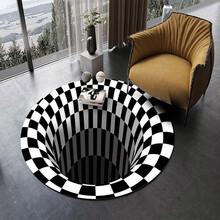 16.9元包邮 布迪思 陷阱 圆形地毯 80CM