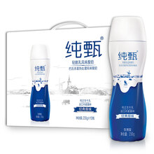 165.6元包邮 蒙牛 纯甄 高端轻酪乳风味酸奶 230g*10 礼盒装 *3件