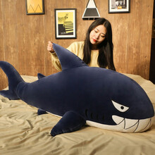 19元包邮   贝克蜜雪  可爱玩具毛绒公仔大鲨鱼抱枕 60cm