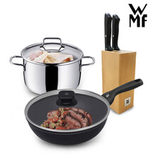 399元包邮 WMF 德国福腾宝银彩系列炒锅 食尚先锋新厨套装 1130010