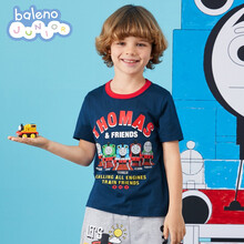 plus用户： 39元包邮 班尼路 托马斯和朋友系列联名t恤*2件