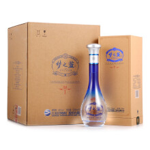 PLUS会员：1096元包邮  洋河蓝色经典 梦之蓝M1 52度 整箱装白酒 500ml*4瓶（内含2个礼袋）