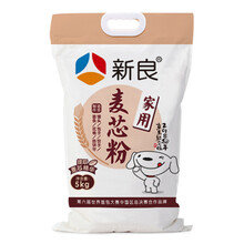 13.9元  新良家用麦芯粉 中筋面粉5kg