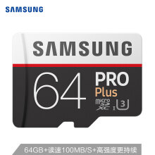 128.9元包邮 SAMSUNG三星PROPlusmicroSD存储卡64GB