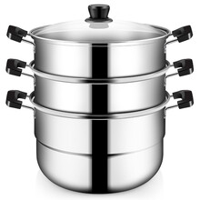 99元包邮 炊大皇  WG16331 三层蒸笼28cm