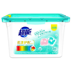 39.9元  超能 洗衣凝珠 花漾护色 420g（36颗）*2