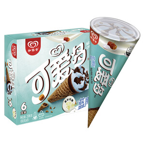 PLUS会员： 94.5元包邮  和路雪 可爱多甜筒 焦糖海盐口味 66g*6支 *5件