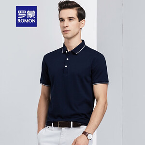 69元包邮 罗蒙 S6T093250 男士短袖 POLO衫