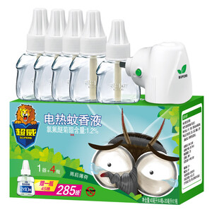 27.9元  超威 电蚊香液5液1器*2件