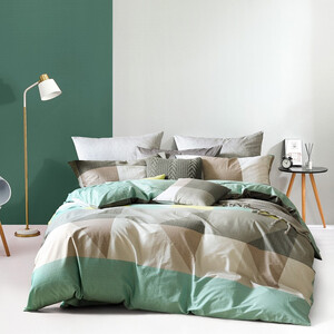 159.1元/件  百丽丝 全棉格子四件套 1.8m床