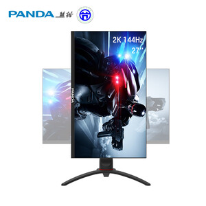 1399元包邮  PANDA 熊猫 PG27QA5 27英寸 TN显示器 （2K、144Hz、1ms、FreeSync、99%sRGB）