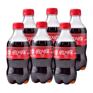 4.9元包邮  可口可乐 Coca-Cola 汽水 碳酸饮料 300ml*6瓶