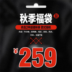259元 包邮  太平鸟 男子超值福袋两件