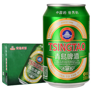 55元   青岛啤酒（Tsingtao）经典11度330ml*24听 整箱装
