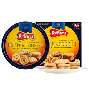 双重优惠：90.6元  Kjeldsens 丹麦蓝罐 曲奇饼干 什锦味 618g 礼盒装 *2件