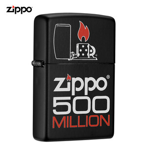 79.1元包邮 ZIPPO 之宝 防风打火机 纪念时刻 黑哑漆彩印