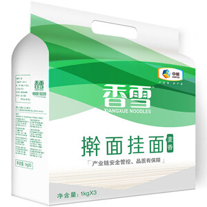 13.9元  香雪 麦香擀面 1kg*3