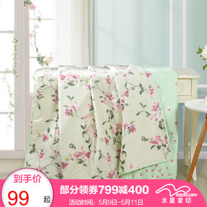99元包邮   水星家纺夏被夏凉被全棉空调被  200x230cm