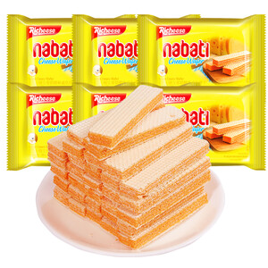 19.9元  印尼进口 纳宝帝 丽芝士（Richeese） 奶酪味威化饼干 348g/套