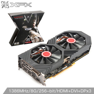 1099元  XFX 讯景 RX 580 黑狼版 GDDR5 显卡  8GB