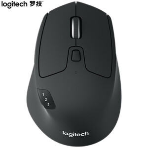 189元包邮  罗技（Logitech）M720 鼠标 无线蓝牙鼠标 办公鼠标 右手鼠标 大手鼠标 优联 黑色 自营 带无线2.4G接收器