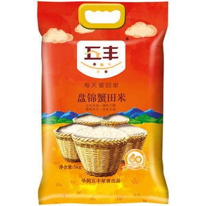 plus会员：140.64元   华润 五丰 东北大米  盘锦蟹田米 5kg *5件 凑单品