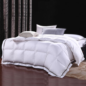 388元包邮 兰序 90白鹅绒羽绒被 韩版白 200*230cm 7斤