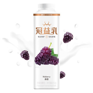 双重 优惠：73.12元 蒙牛 冠益乳 风味发酵乳 桑葚口味酸奶酸牛奶 450g *16件