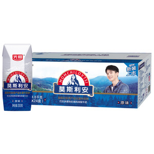 49.9元 光明 莫斯利安 常温酸牛奶（原味）200g*24