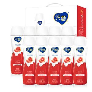69元包邮  蒙牛 纯甄小蛮腰pet风味酸牛奶 红西柚口味 230g*10 礼盒装 *2件