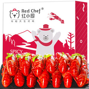 42.9元  星农联合红小厨 麻辣小龙虾1.5kg（净虾750g ） 4-6钱/25-38只